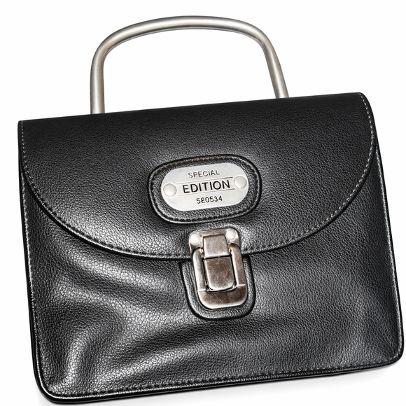 Handbags - Black Leather Top-Handle Satchel | Special Edition | Structured & Chic
